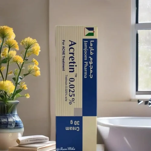Acretin A tretinoin cream, acne treatment.