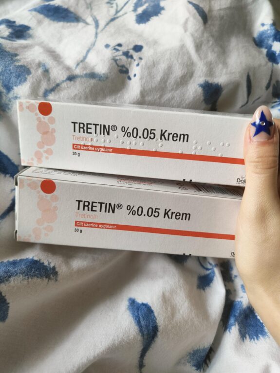 Tretinoin OTC cream, topical retinoid for acne treatment.