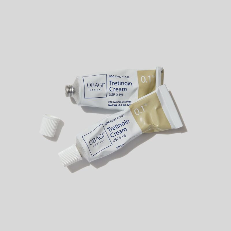 Obagi Tretinoin 1% cream tube.