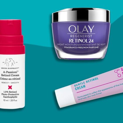 Over-the-counter tretinoin cream or gel.