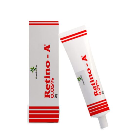 Retino A cream tube.