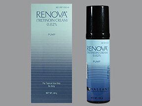 Renova 0.02 lubricant, close-up product shot.