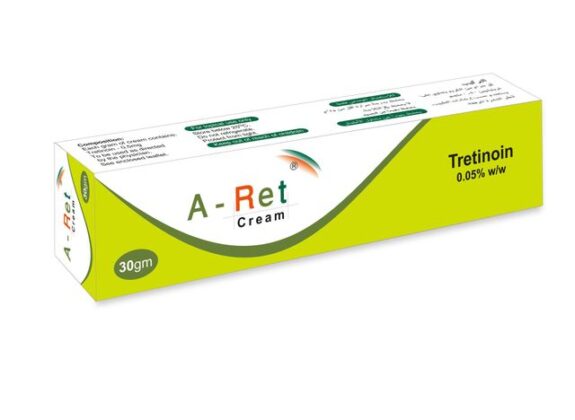 Retinoid cream, tretinoin. Anti-aging skincare.