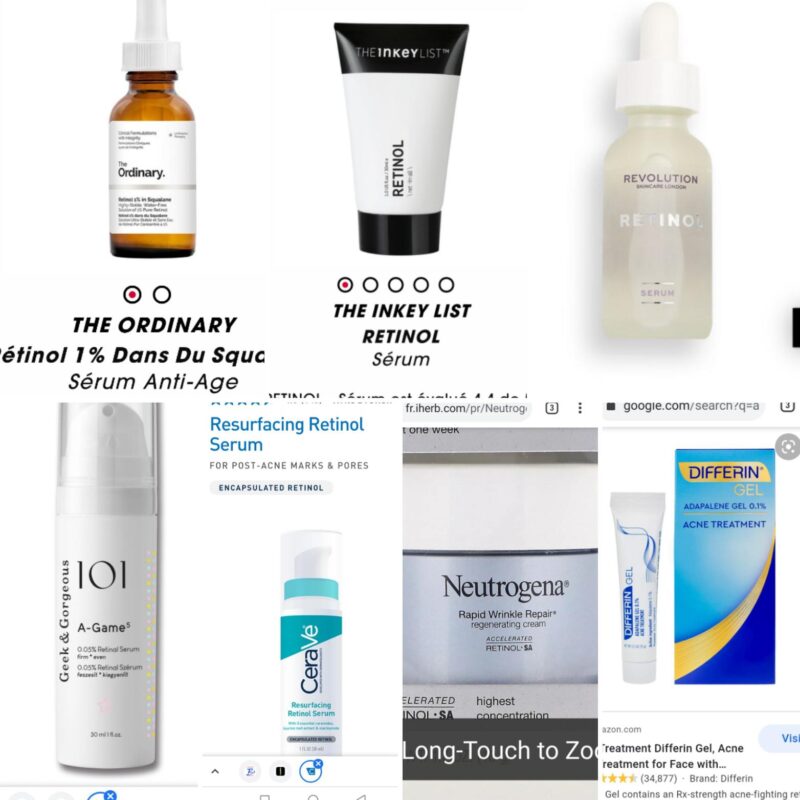 Tretinoin cream jar, skincare product.