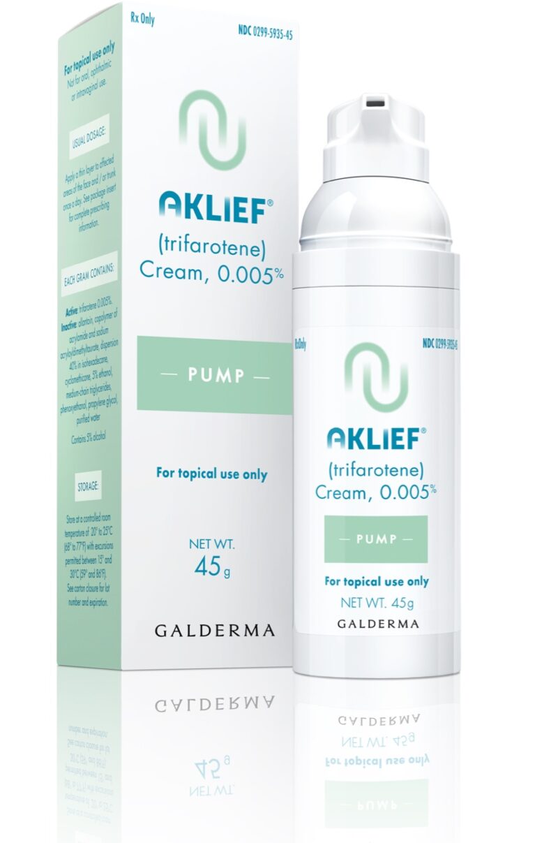 0.005% Tretinoin cream, skincare product.