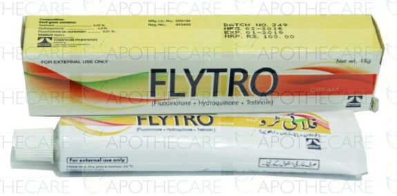 Flytro Cream: Product image showing application or use.