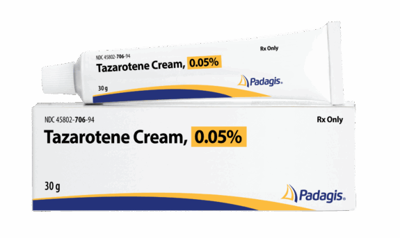 Tazarotene Cream 0.05% topical acne treatment.