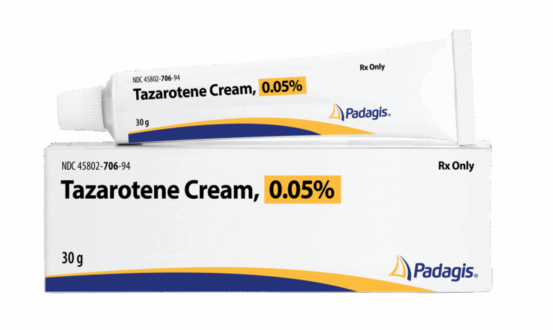 Tazarotene Cream 0.05% topical acne treatment.