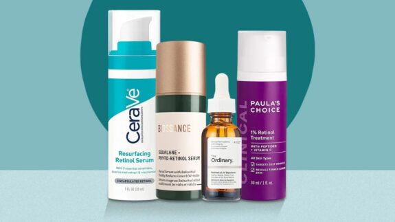 Retin-A cream tube. Acne treatment.
