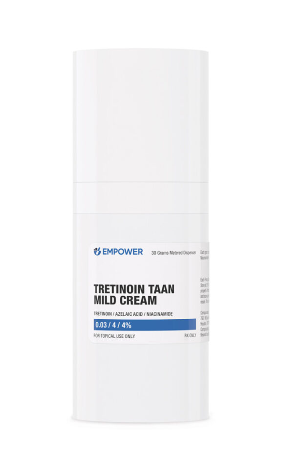 Tretinoin cream tube, skincare product.