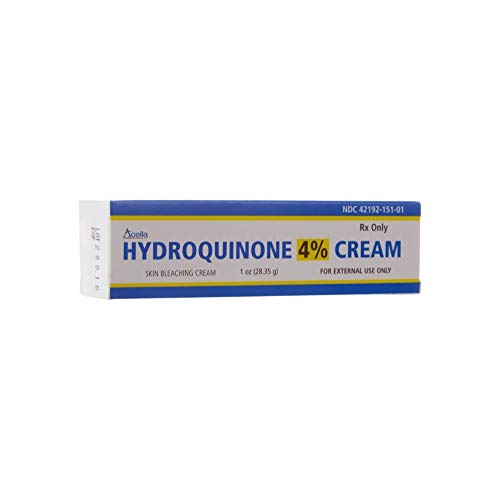 Hydroquinone cream jar. Price shown.