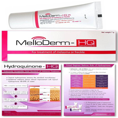 Melloderm Hydroquinone cream jar
