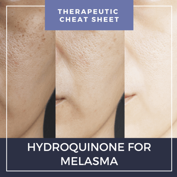 Hydroquinone Tretinoin cream or serum.