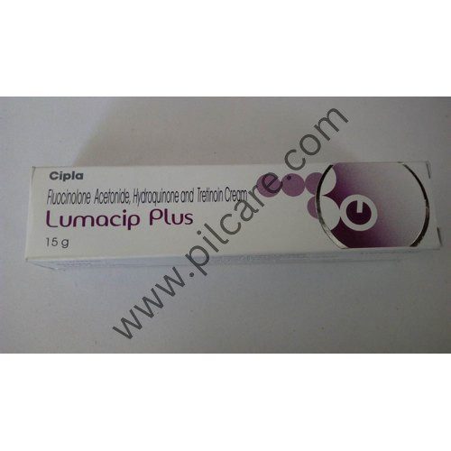 Lumacip Plus Cream, showing product packaging.