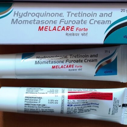 Melacare Hydroquinone Tretinoin Mometasone Cream tube