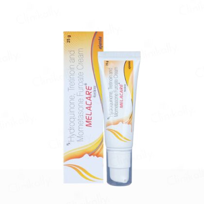 Melacare Cream Hydroquinone tube.