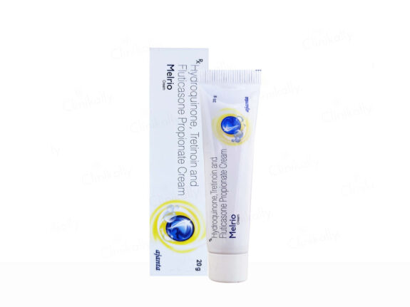 Melrio Cream: product image showing tube and packaging.
