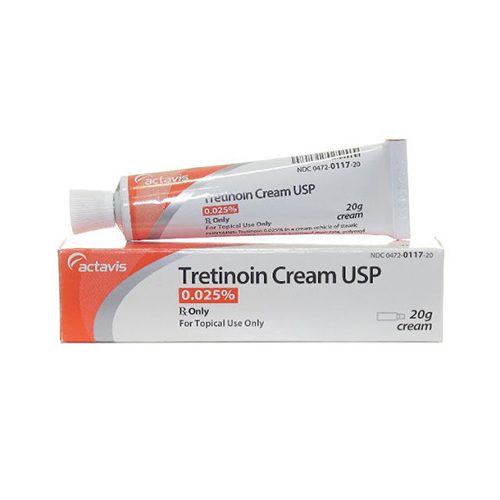 Tretinoin cream for treating comedones.
