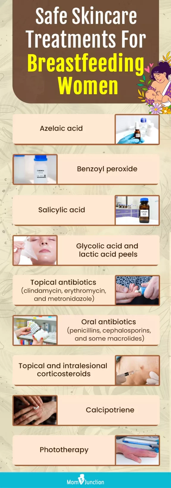 Tretinoin cream, breastfeeding-safe.