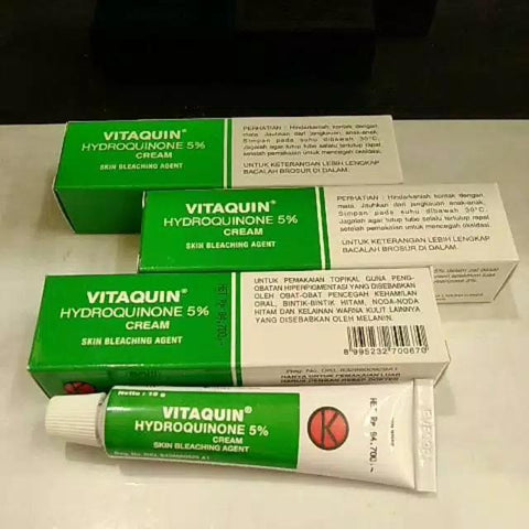 Vitaquin Hydroquinone 5% skin lightening cream.