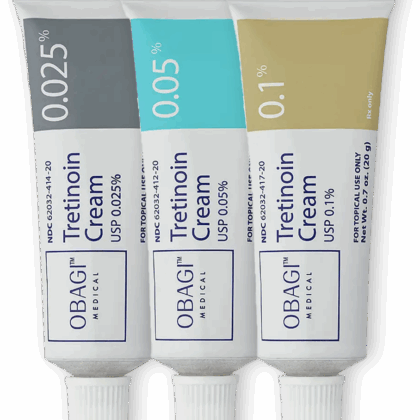 Obagi 0.025% tretinoin cream.