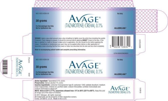Avage Tazarotene Cream tube