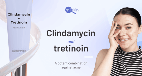 Tretinoin and Clindamycin Cream. Acne treatment.