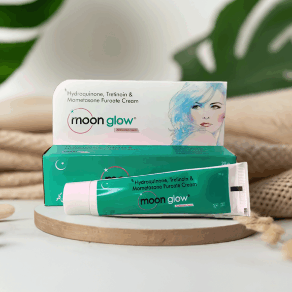 Hydroquinone tretinoin cream, topical skin treatment.