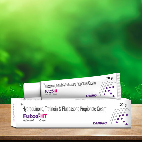 Hydroquinone, tretinoin, fluticasone propionate cream.