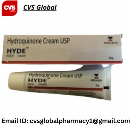 Hyde Hydroquinone Cream jar.