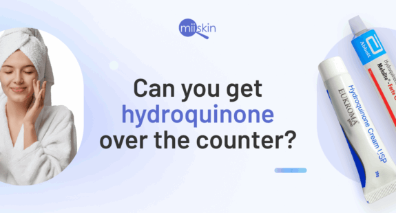 Over-the-counter hydroquinone cream.