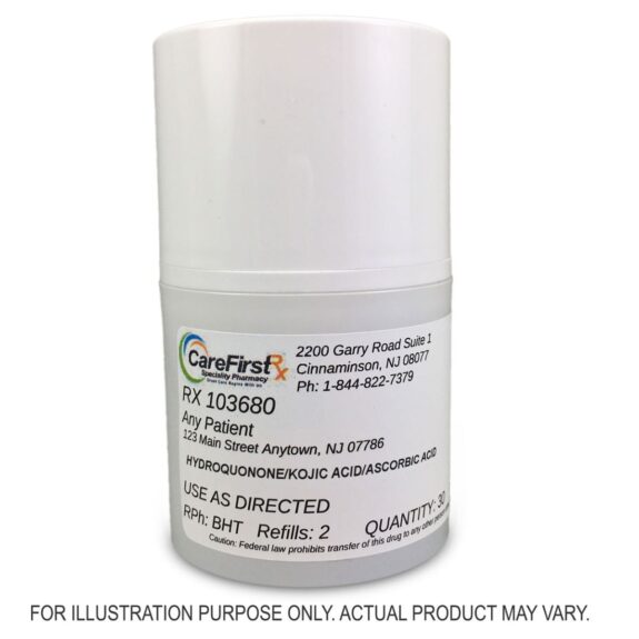 Kojic Acid Hydroquinone Cream jar