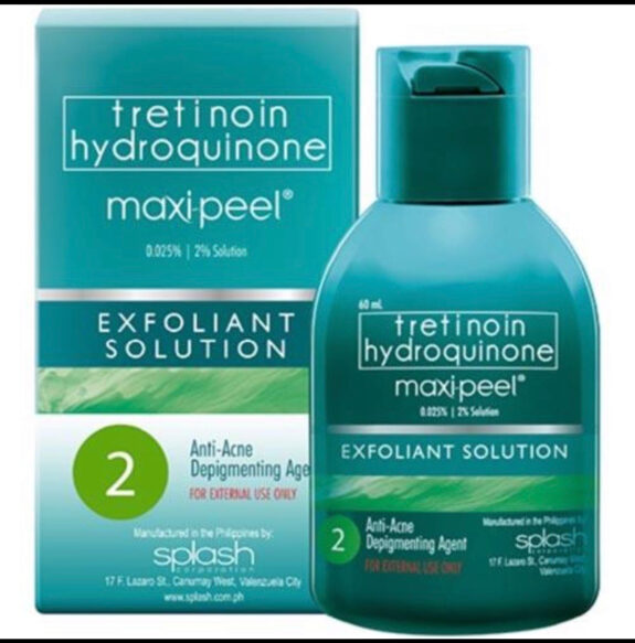 Tretinoin Hydroquinone Maxi Peel 2, skincare product.