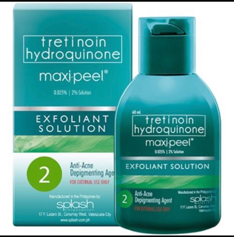 Tretinoin Hydroquinone Maxi Peel 2, skincare product.
