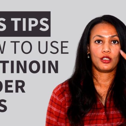 Tretinoin eye cream for wrinkles and fine lines.