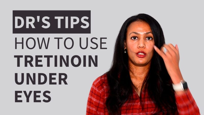 Tretinoin eye cream for wrinkles and fine lines.