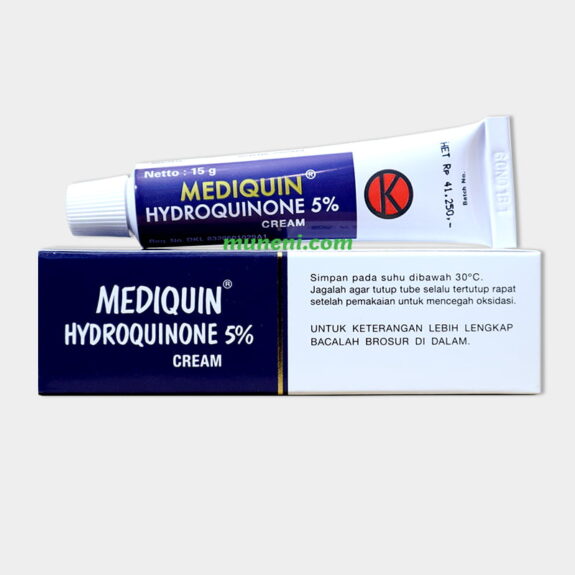Mediquin Hydroquinone cream, skincare product.