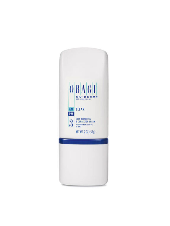 Obagi Clear 4 Hydroquinone skin lightening cream.