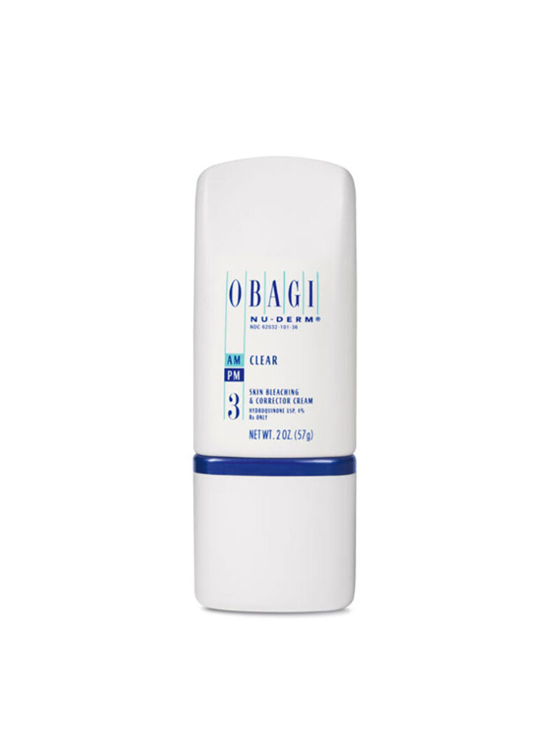 Obagi Clear 4 Hydroquinone skin lightening cream.