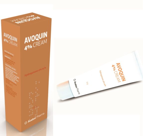Avoquin Hydroquinone 4% cream packaging.