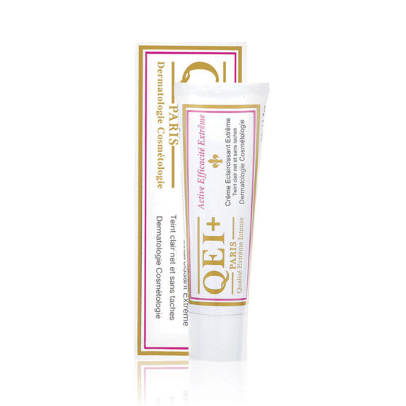 Qei+ Hydroquinone skin lightening cream.