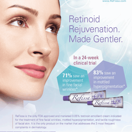 Refissa Tretinoin cream tube.