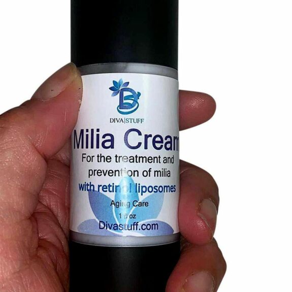 Tretinoin cream, reducing milia.