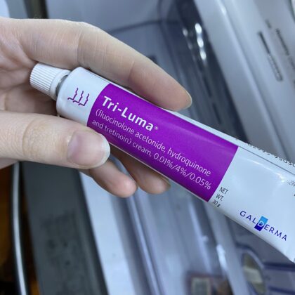 Triluma Reddit: Skin lightening cream.
