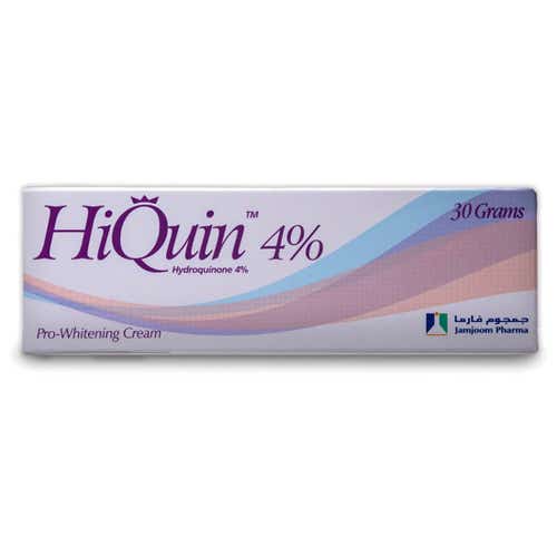 Hiquin 4 Hydroquinone cream jar