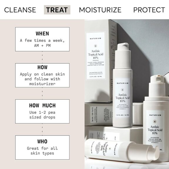 Vitamin C, Niacinamide, & Azelaic Acid serum bottle