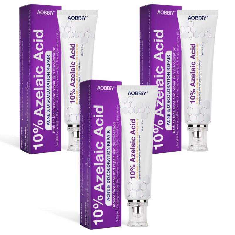 Azelaic acid cream, skincare product.