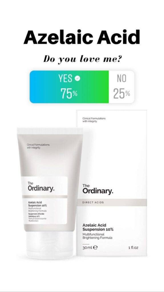 Azelaic Acid & Buffet skincare set.