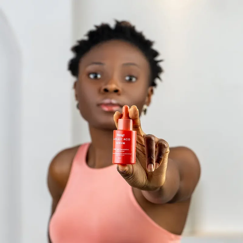 Azelaic acid & retinol serum bottle