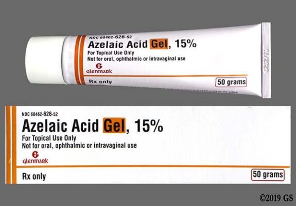 Finacea Gel 15% Azelaic Acid topical treatment.
